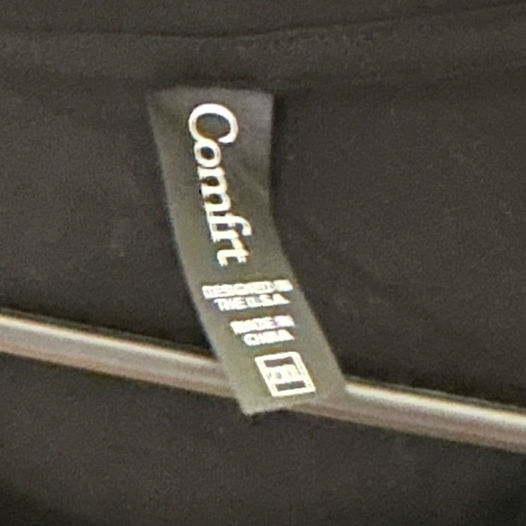 (NWOT)Comfrt Black Oversized T Shirt Relaxed Fit Minimal Lounge Tee - Picture 2 of 3
